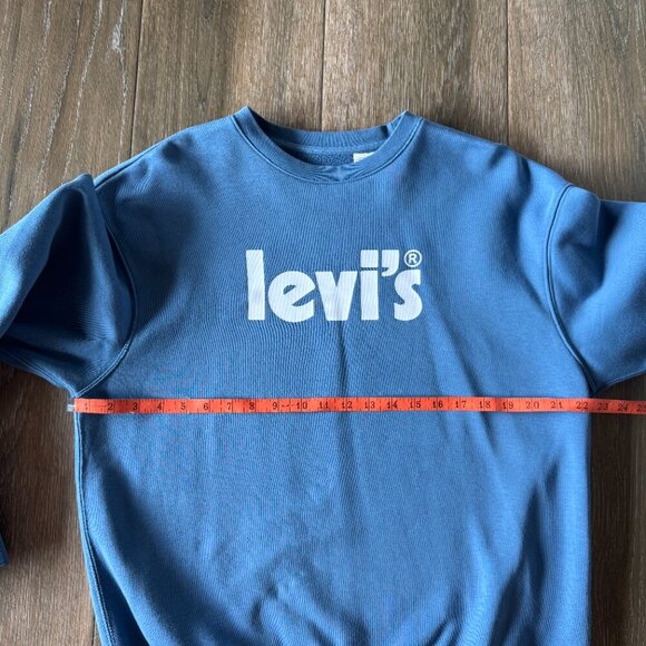 Levi's mens' graphic relaxed sweatshirt in sunset blue size medium - Picture 6 of 11